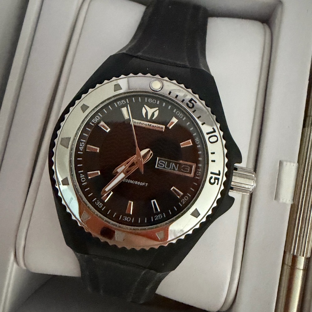 Technomarine White and Silver Watch